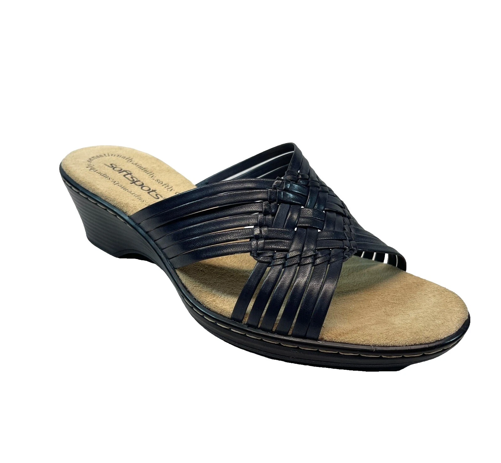 Softspots 纯色女式坡跟