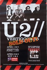 TOUR POSTER U2 VERTIGO 2005 ANAHEIM ARROWHEAD POND  ( 91 x 61 cm )
