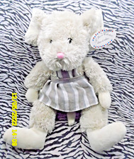 CF/ DOUDOU PELUCHE SOURIS TI' BOOM COLLECTION GERCA CREME BEIGE GRIS 35CM  NEUF