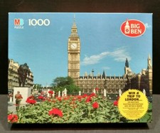 Big Ben 1000 London Piece Picture Puzzle Milton Bradly 50th Anniversary   PS1