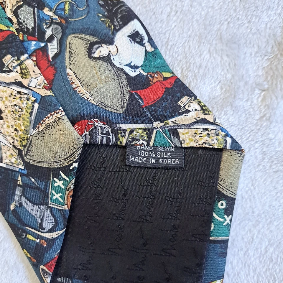 Corbata NFL 100 % seda para hombre vintage Nicole Miller equipo de fútbol americano coleccionable Foto 3 de 4