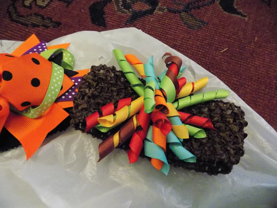 Lote Diademas Elásticas Niñas Lazos Flores Cenicienta Brillo Corazones Corona Cinta Foto 4 de 4