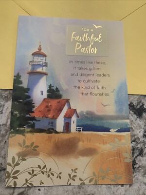Pastor - Thank You For All You Do - Ministry 5.5 x8  Religious Greeting Card