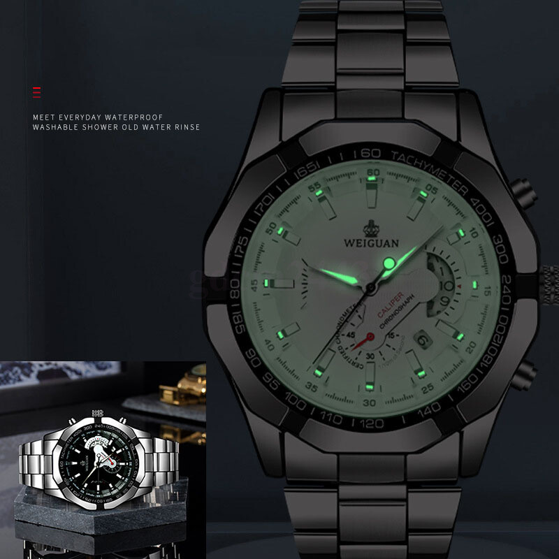 Fashion Business Watch Men's Non-mechanical Watch Waterproof Luminous Gift AUS