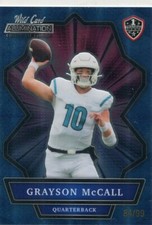 2021 Wild Card Alumination Collegiate Blue Grayson McCall 1st 84/99