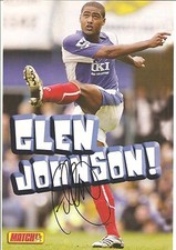 Glen Johnson, Portsmouth signed football magazine picture 11.5 x 8 inches.