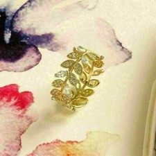 1.50 Ct Lab-Created Diamond Leaves & Wedding ...