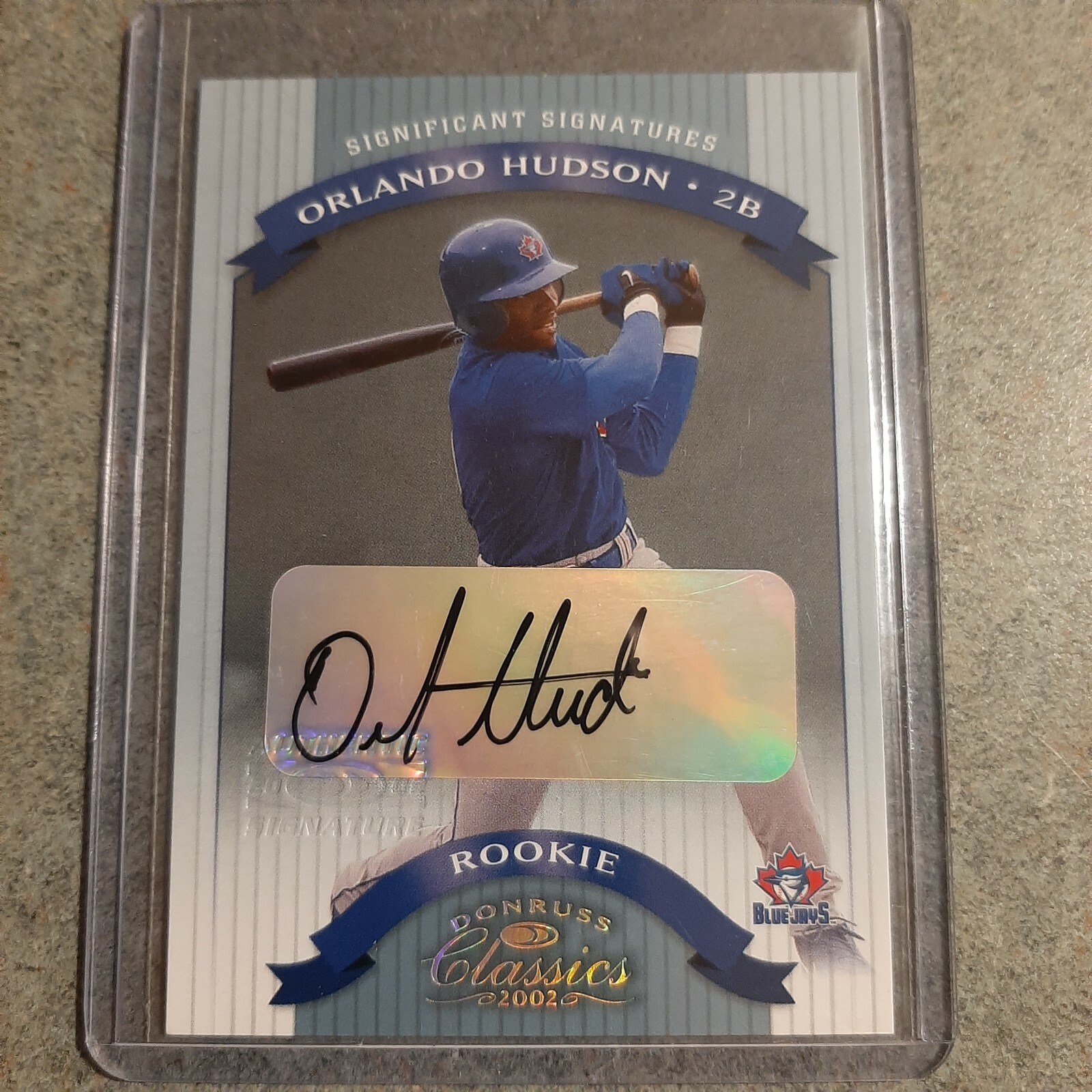 2002 Donruss Classics ORLANDO HUDSON AUTO RC AUTOGRAPH #311/400