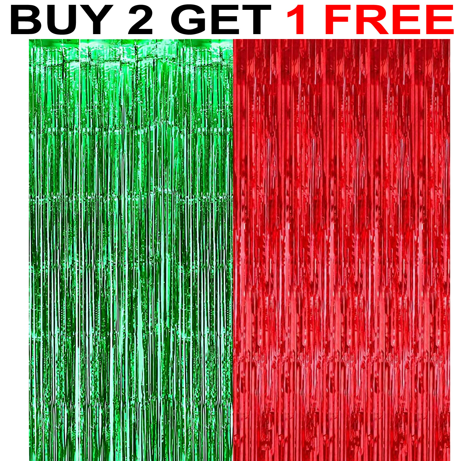 2M3M FOIL FRINGE TINSEL BACKDROP CURTAIN DOOR WEDDING BIRTHDAY PARTY