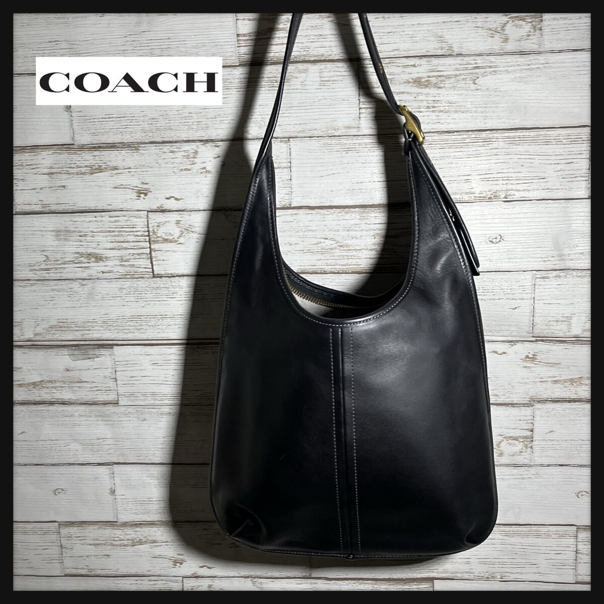 COACH Ergo 33 Leather Shoulder Bag Vintage Style Black | eBay COACH Ergo 33 Leather Shoulder Bag Vintage Style Black | eBay