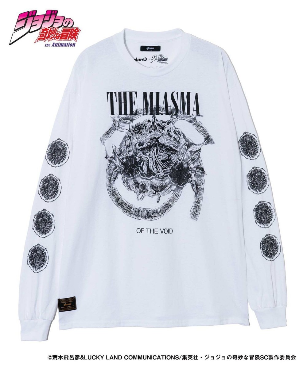 JoJo's Bizarre Adventure Cream Long Sleeves T-shirt White Japan