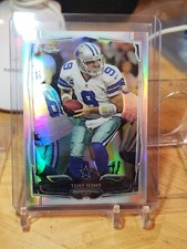 ⭐️9️⃣⭐️2014 TOPPS CHROME TONY ROMO #77 SILVER REFRACTOR DALLAS COWBOYS 🤠 9️⃣🤠