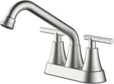 Utility Laundry Sink Faucet, 4 Inch Centerset Laundry Sink Faucet with Swivel S