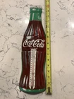 Vintage Coca Cola Bottle Thermometer 16” Metal Donasco USA