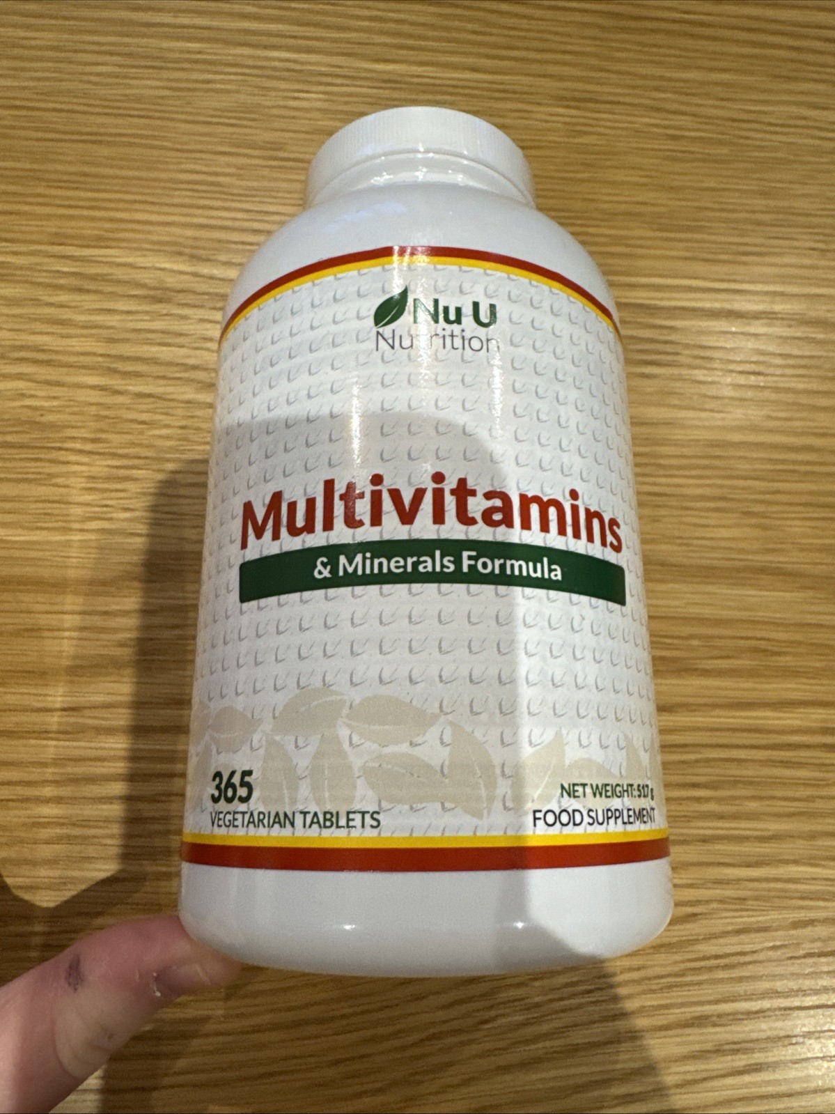 Nu U Nutrition Multivitamins and Minerals Formula 365 Tablets New Date 12/26