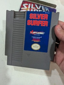 Silver Surfer Game And Box - No Manual - NES Nintendo - Tested