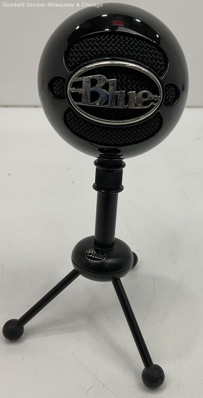 Blue Snowball USB Wired Black Condenser Microphone Untested
