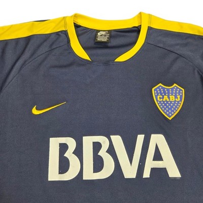 Nike Boca Juniors Jersey  2015 2016 Home Soccer Soze 2-M Citroen Longsleeve BBVA