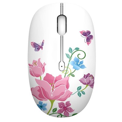 M101 Wireless Mouse Cute Silent Computer Mice with USB Receiver, 2.4G Optical...