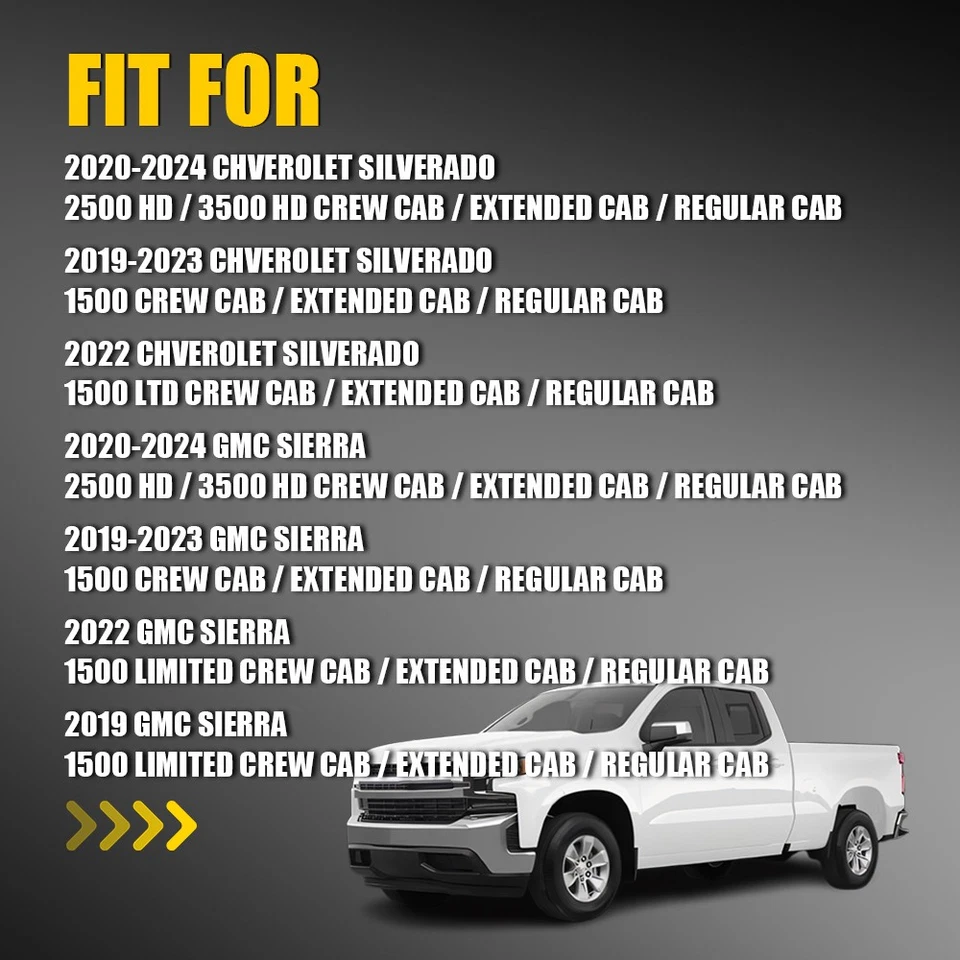 Vidro espelhado direito aquecido para 2020-2023 2024 Chevrolet Silverado 2500 HD 3500 HD - Imagem 2 de 4