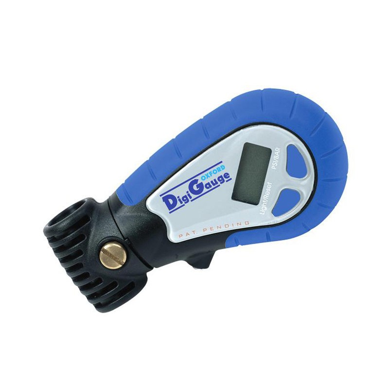Manomètre de pression digital OXFORD testeur électronique de pneu moto et scooter noir