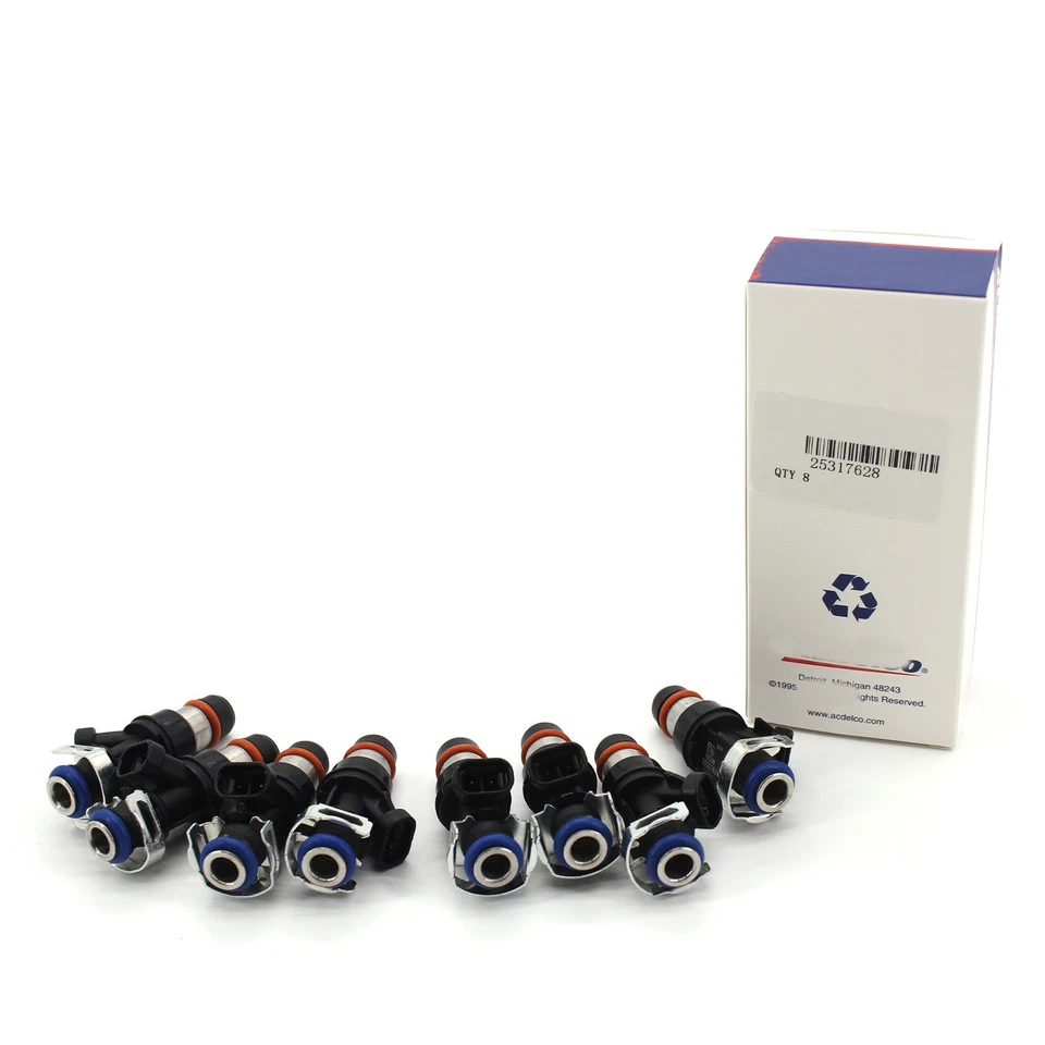 For 99-07 Chevy Silverado 4.8L 5.3L 6.0L 25317628 8Pcs Fuel Injectors New Foto 2 de 4