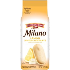 Pepperidge Farm Milano White Chocolate Lemon Flavored 7 ounce Pack of 1