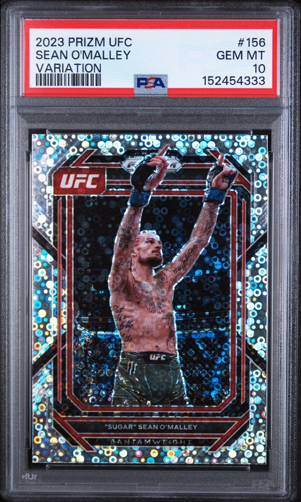 2023 Panini Prizm UFC - Undercard VARIATION “SUGAR” SEAN OMALLEY PSA 10 (CHAMP)