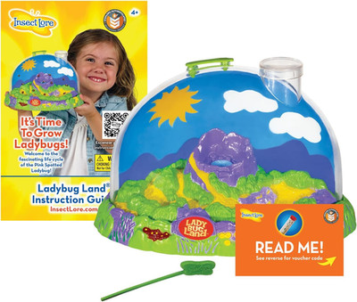 Ladybug Land | Ladybug Growing Kit Habitat | Redeem Voucher for Live Ladybug Lar