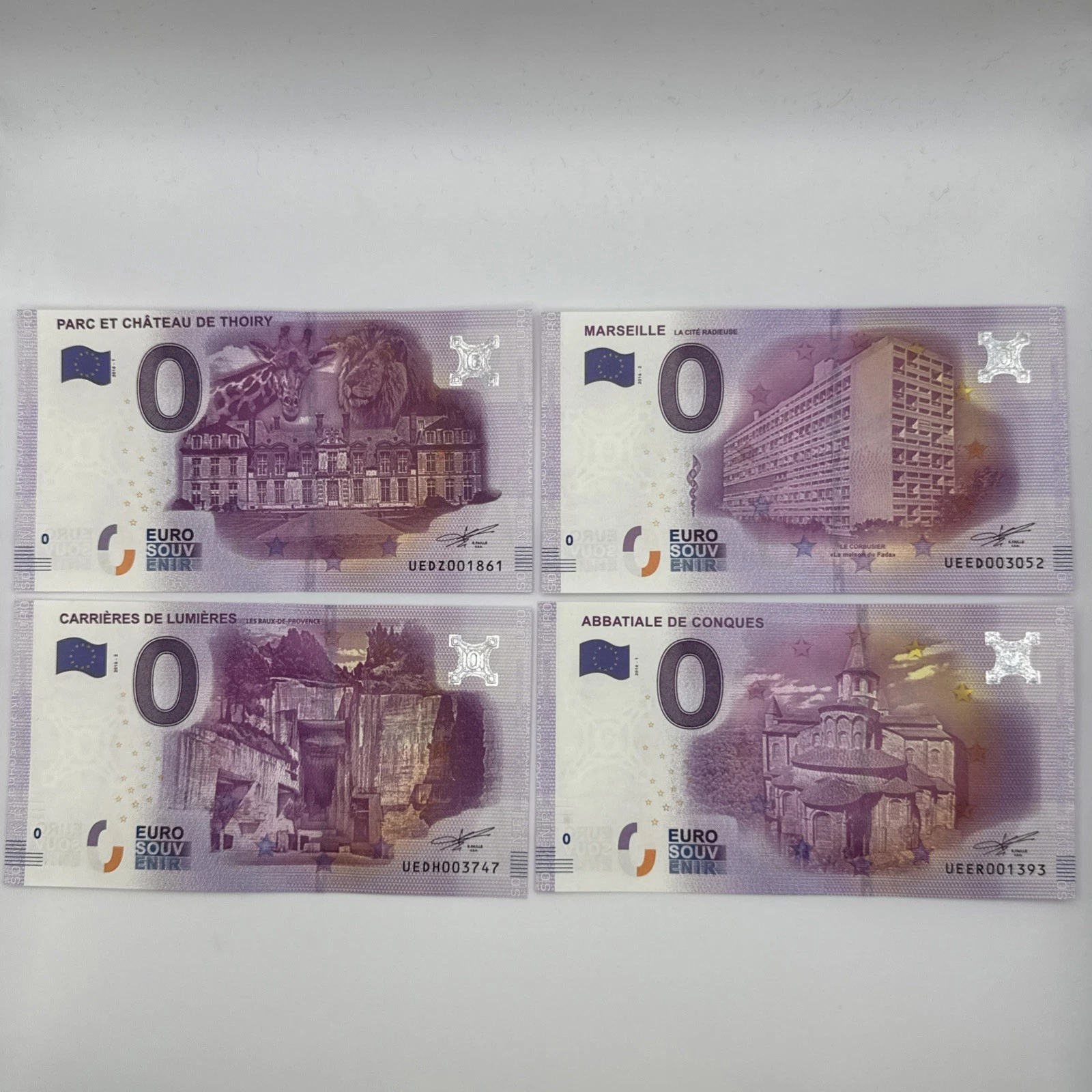 Billet  Zéro 0 € Euro Touristique / Souvenir 2016