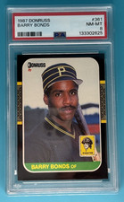 Barry Bonds (RC) 1987 Donruss #361 PSA 8