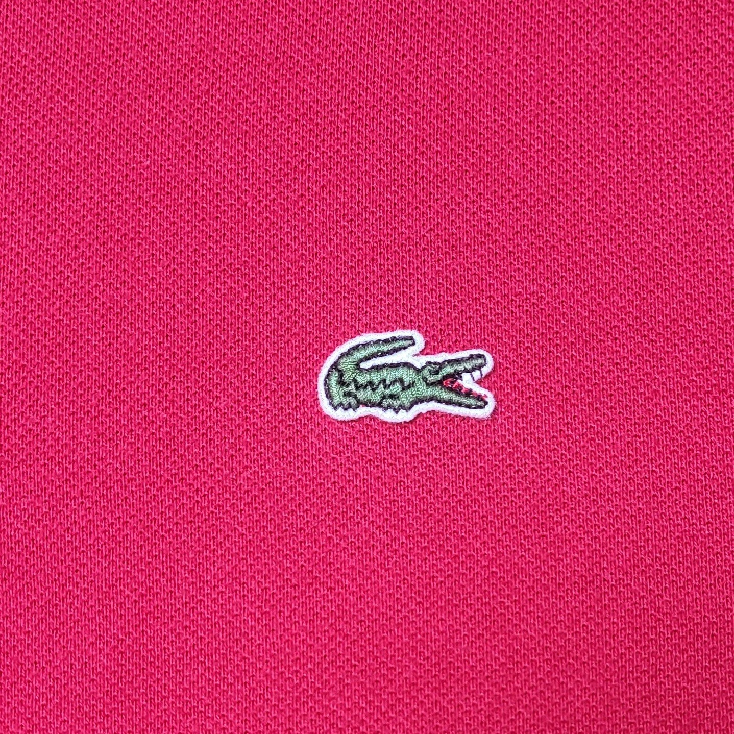 Lacoste Regular Fit Polo Shirt Red 100% Cotton Men's L Short Sleeve Collared thumbnail 4