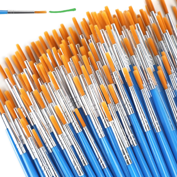 100-Teiliger Pinselset FüR Maler Und KüNstler – Nylon Acryl ÖLgemäLde Aquarell-image