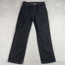 Vintage Dickies Jeans Mens Fits 36x30 Tag34x32 Black Work Straight Leg Western