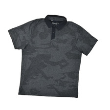 Under Armour Men's Gray Camo Polo Shirt Short Sleeve Heatgear Size M Polyester