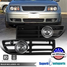 Fits 1999-2005 Jetta Bora Mk4bumper Lamps Fog Lights W H3 Bulbs Fits 1999-2005 Jetta Bora Mk4bumper Lamps Fog Lights W H3 Bulbs