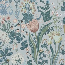 Toduso Peel and Stick Floral Wall Covering Gray Blue Contact Paper Removable Vin