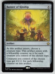 Banner of Kinship [FDN] #127 Rare Artifact Card