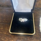 Platinum diamond engagement ring PT950 No Center Stone — photo 2