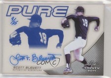 2014 Leaf Trinity Pure Blue 9/25 Scott Blewett #P-SB1 Auto 3c7