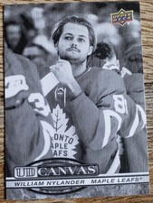 2025-26 UD Series 1 William Nylander UD Canvas Black & White C-52 Maple Leafs