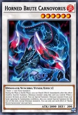 Yugioh Horned Brute Carnovorus DOOD-EN098 1st Edition Super Rare NM Presale 