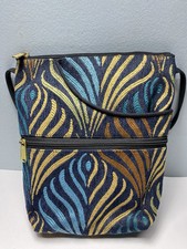 DANNY K Beverly Hills Vintage Tapestry Crossbody Bag Purse