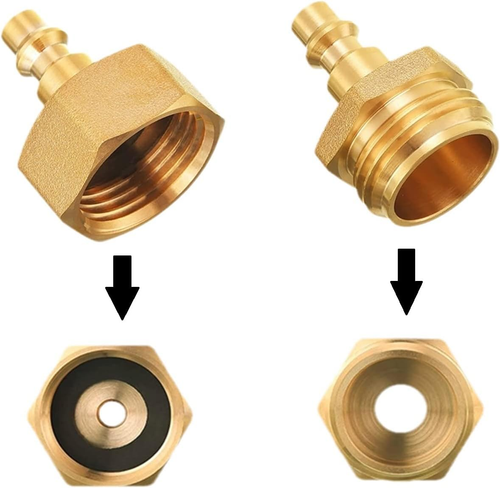Lead-Free Brass Winterize Blow Out Adapter for Sprinkler Systems Air Compressor - 第 4/12 張圖片