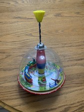Lorenz Bolz Vintage Toy Spinning Top Train Made In Germany Working Condition