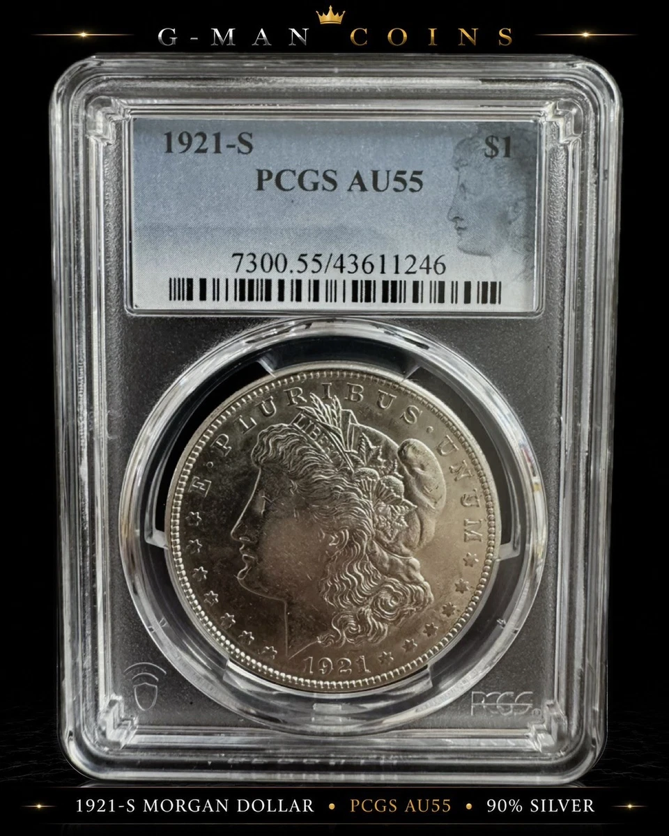 AU 55 Graded 1921 Year Morgan US Dollars (1878-1921) for sale | eBay