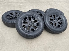 17 Jeep Wrangler Gladiator Oem Wheels Rims 9118 Black Tires New
