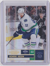 2011-12 PANINI CONTENDERS GOLD BASE PARALLEL 30/100 HENRIK SEDIN #44 CANUCKS