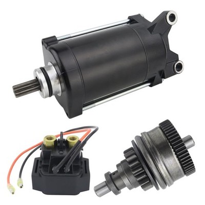 Starter & Bendix & Relay for Yamaha WaveRunner 02-08 GP800 XA800 XLT800 GP1200