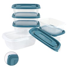 5PCS Small Food Storage Containers,Freezer Small, (500ML Container Set)